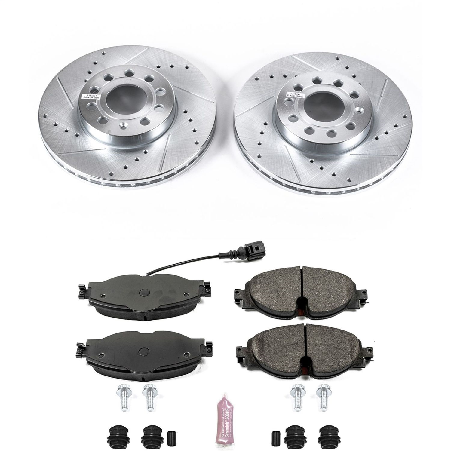 Power Stop - K7080 - Front - Disc Brake Pad and Rotor Kit
