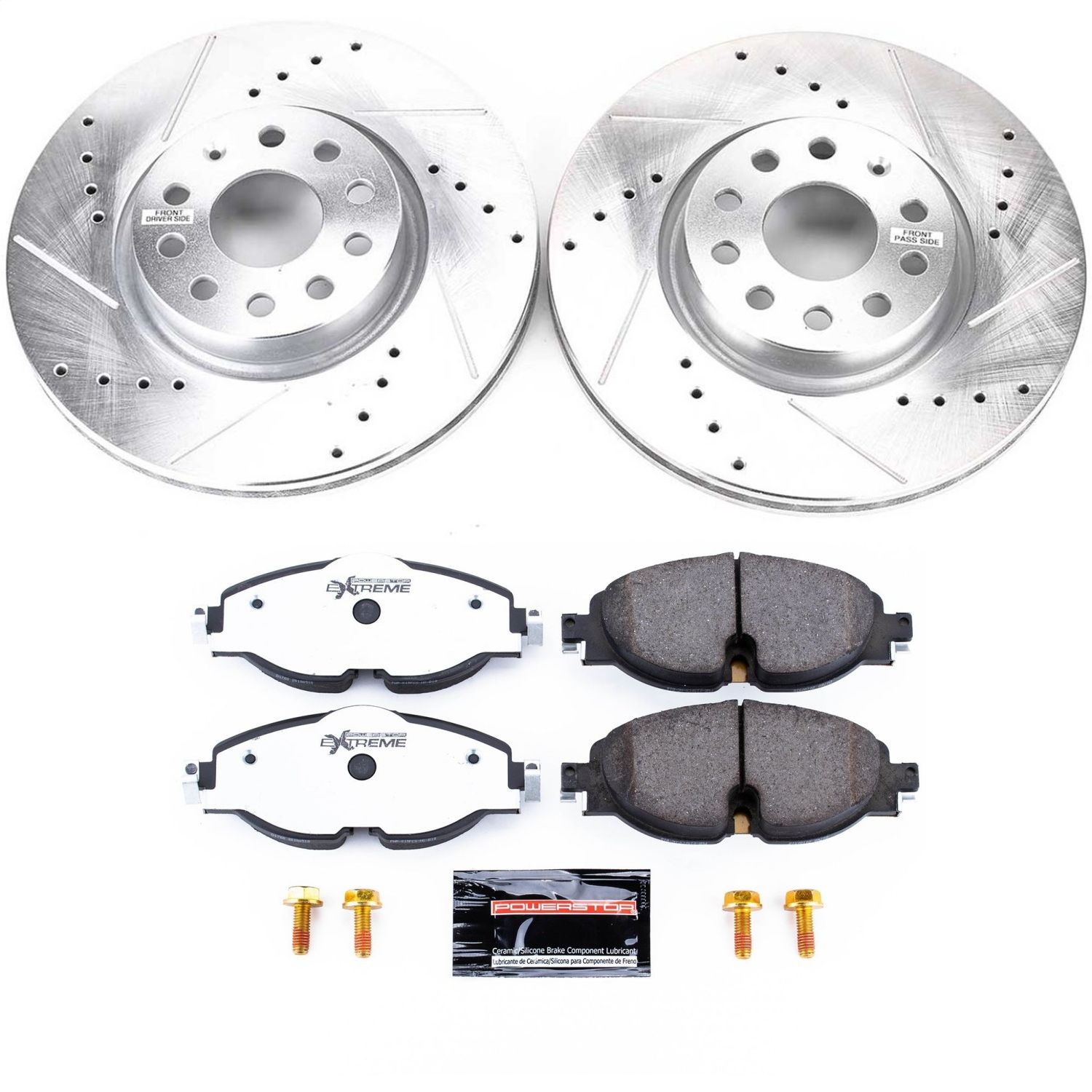 Power Stop - K7082-26 - Front - Disc Brake Pad and Rotor Kit