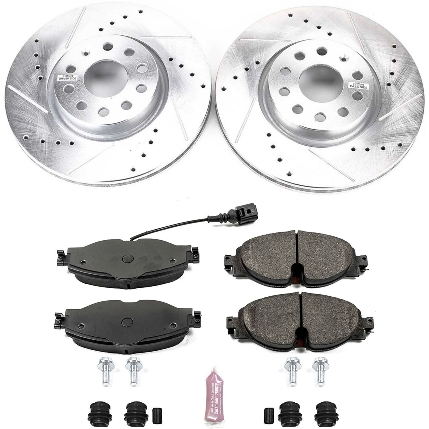 Power Stop - K7082 - Front - Disc Brake Pad and Rotor Kit