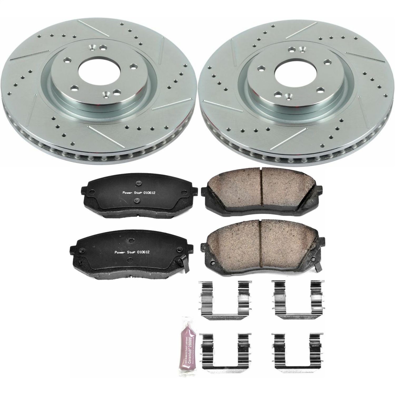 Power Stop - K7083 - Front - Disc Brake Pad and Rotor Kit