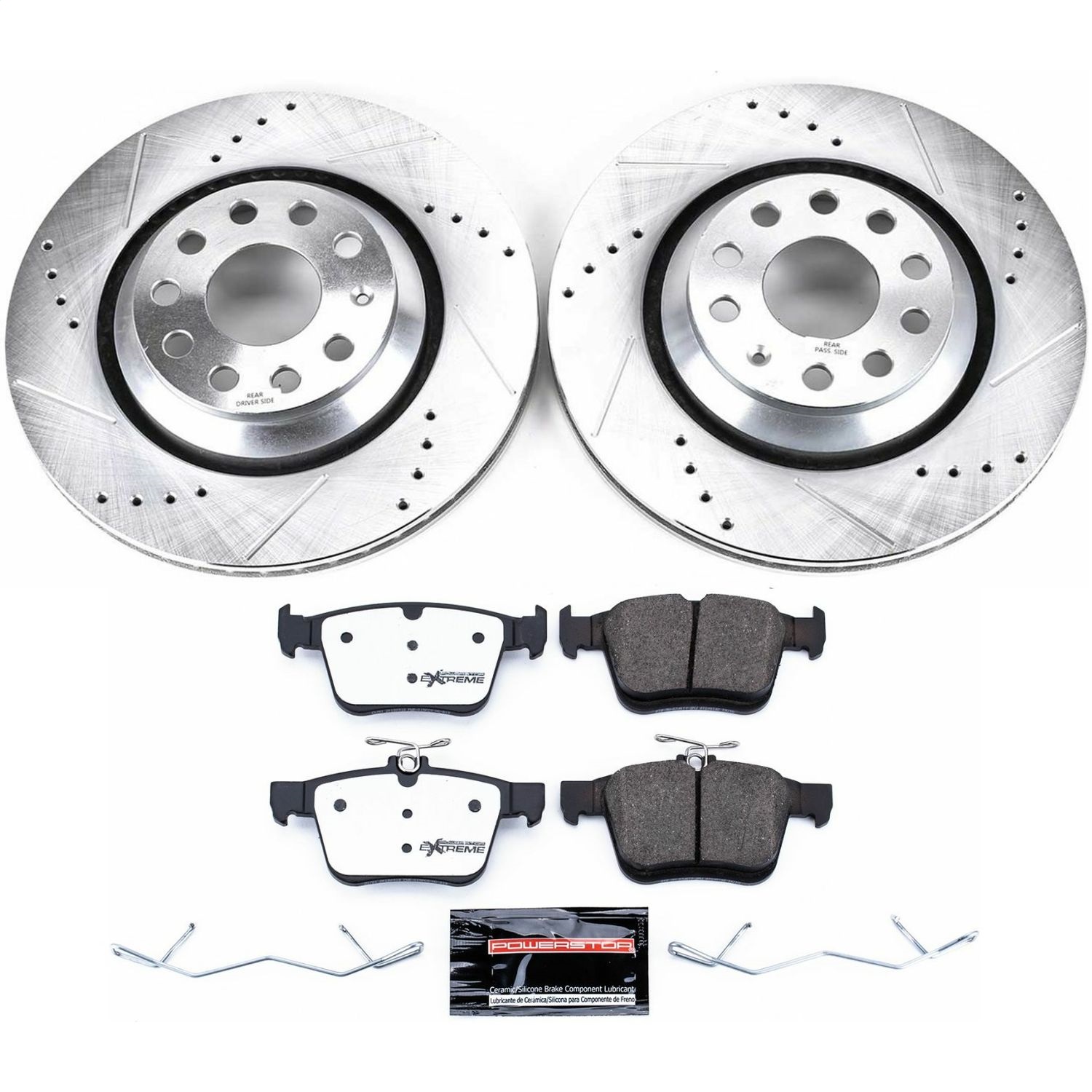 Power Stop - K7084-26 - Rear - Disc Brake Pad and Rotor Kit