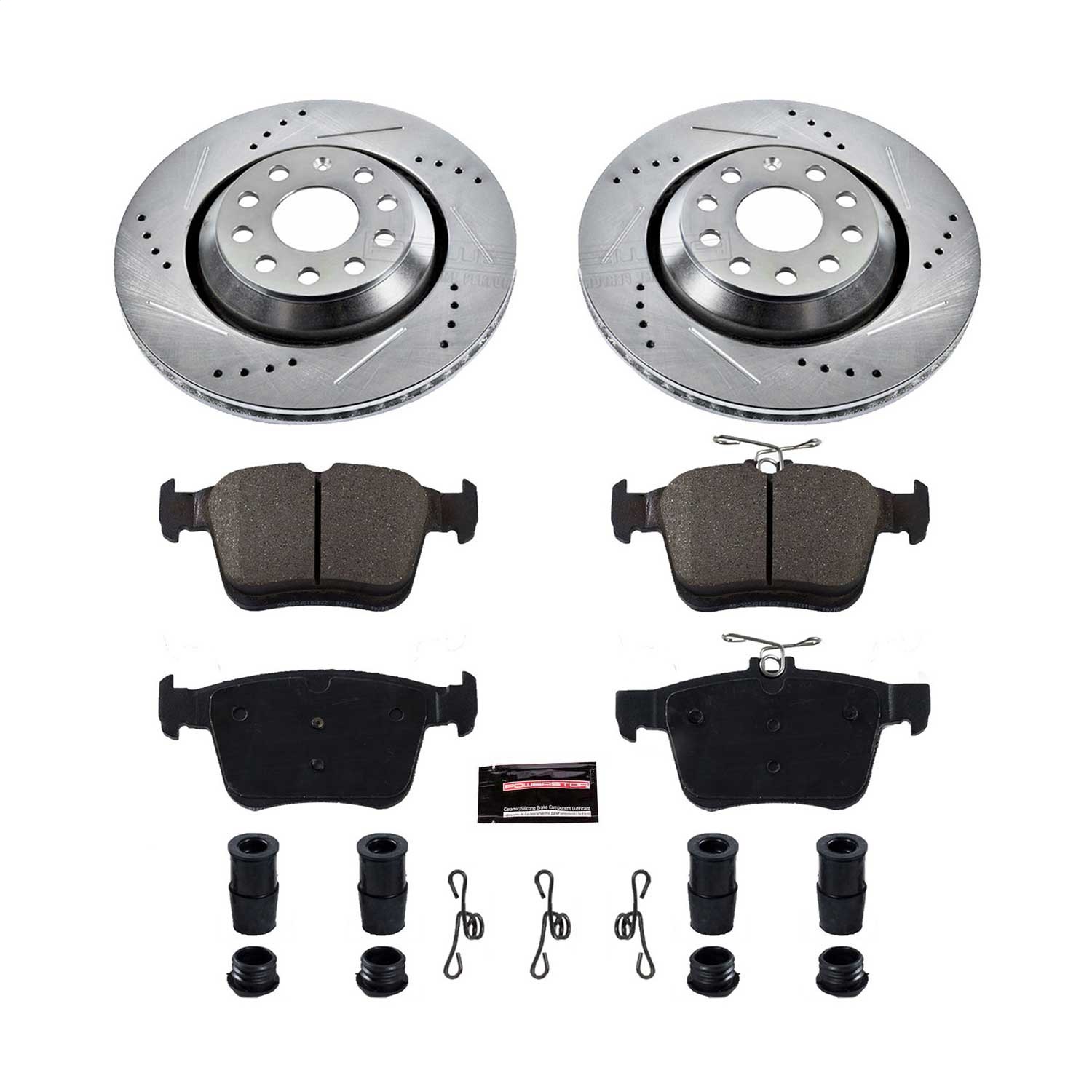 Power Stop - K7084 - Rear - Disc Brake Pad and Rotor Kit