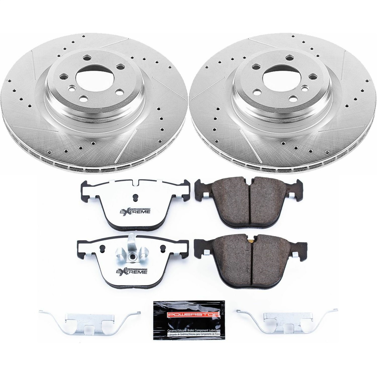 Power Stop - K7087-26 - Rear - Disc Brake Pad and Rotor Kit