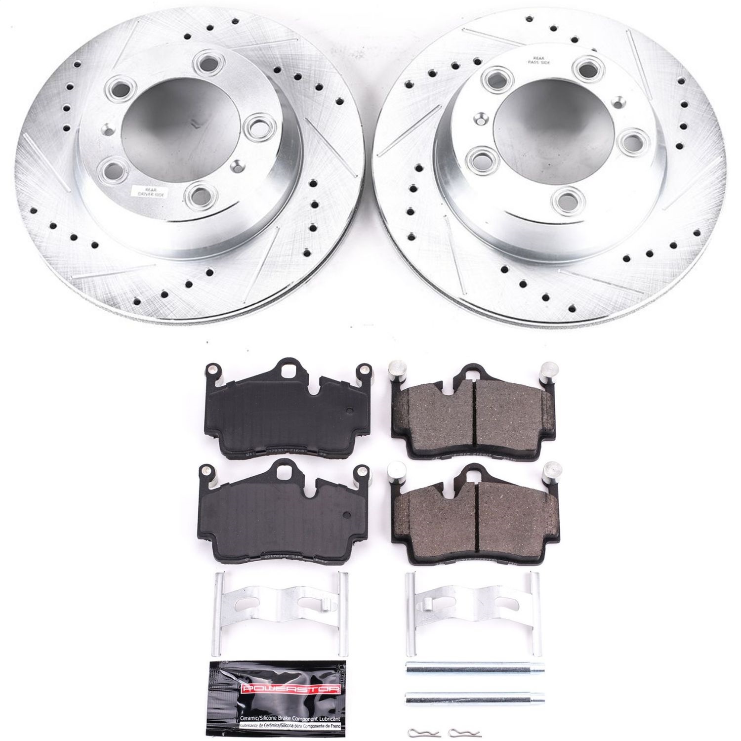 Power Stop - K7088 - Rear - Disc Brake Pad and Rotor Kit