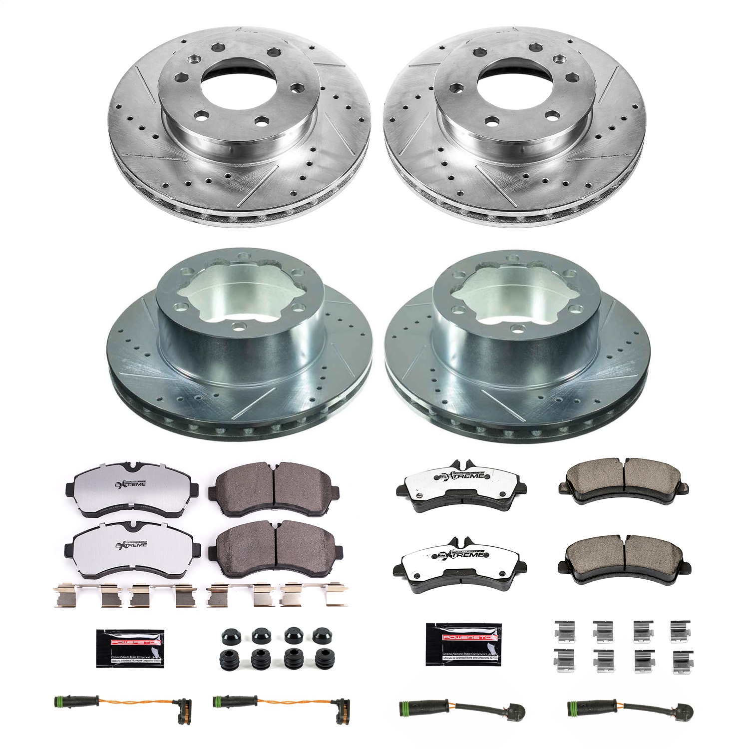Power Stop - K7112-36 - Front and Rear - Disc Brake Pad and Rotor Kit