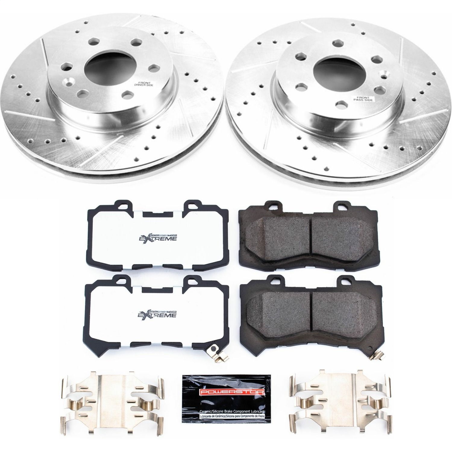 Power Stop - K7126-36 - Front - Disc Brake Pad and Rotor Kit