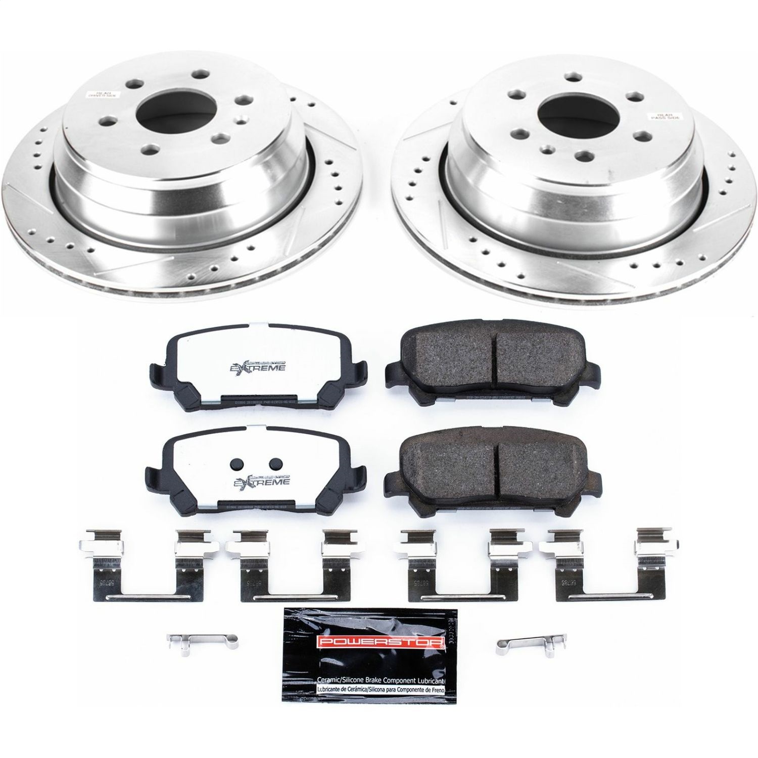 Power Stop - K7127-36 - Rear - Disc Brake Pad and Rotor Kit