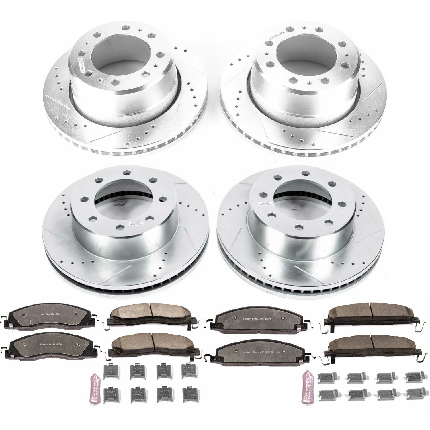 Power Stop - K7141-36 - Front and Rear - Disc Brake Pad and Rotor Kit