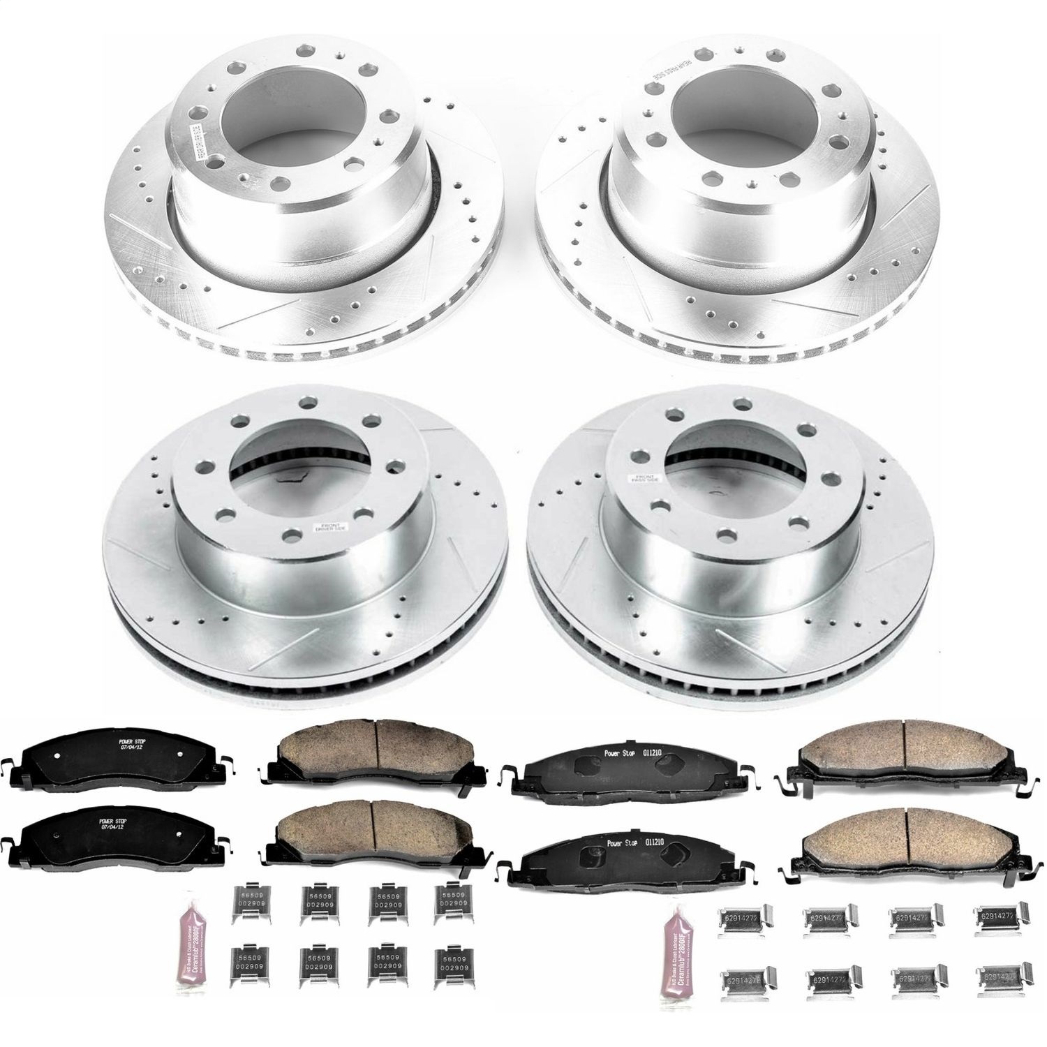 Power Stop - K7141 - Front and Rear - Disc Brake Pad and Rotor Kit