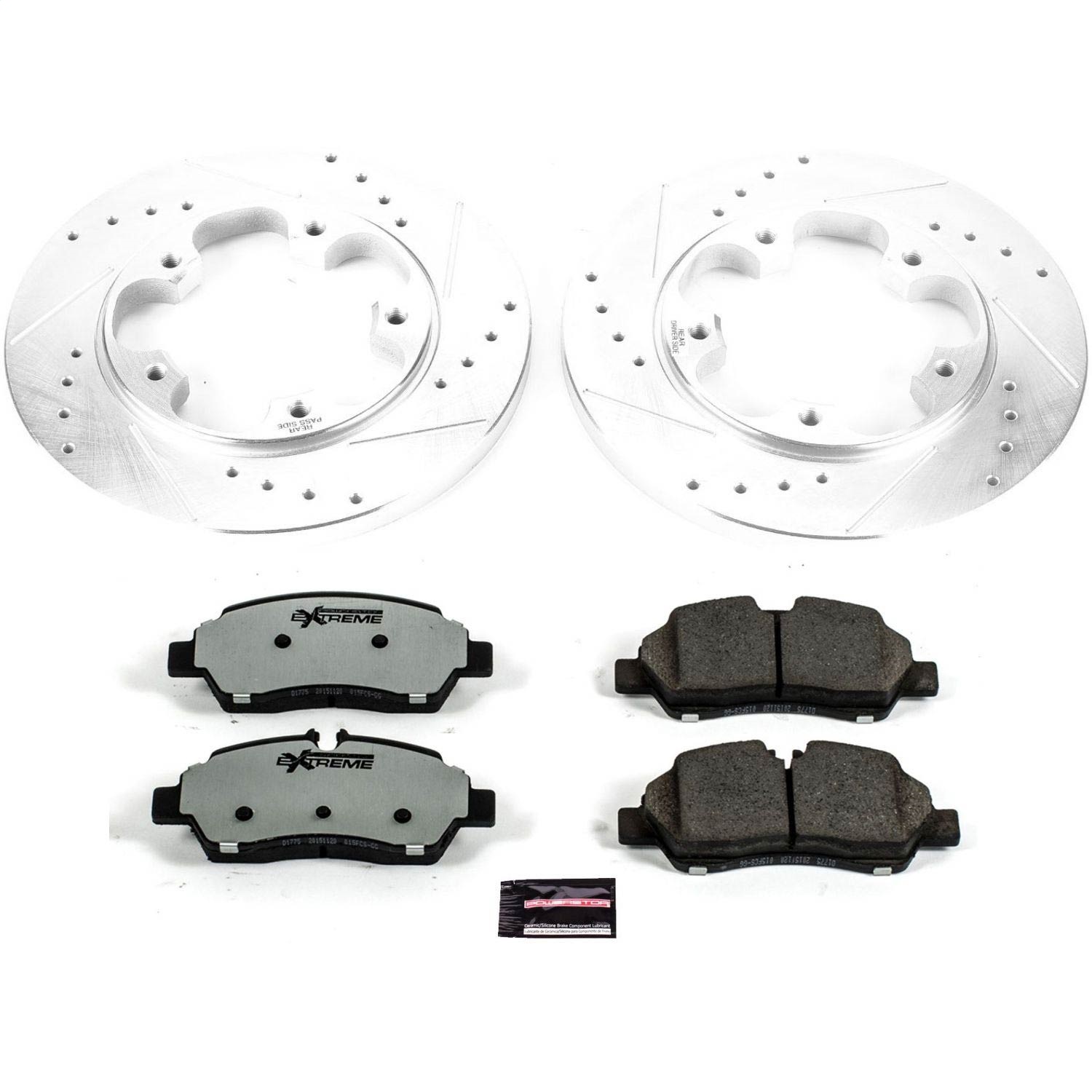 Power Stop - K7145-36 - Rear - Disc Brake Pad and Rotor Kit