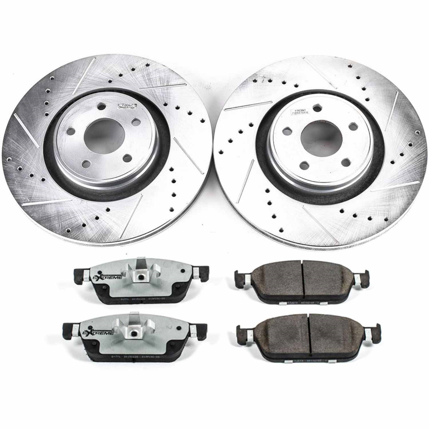 Power Stop - K7147-26 - Front - Disc Brake Pad and Rotor Kit