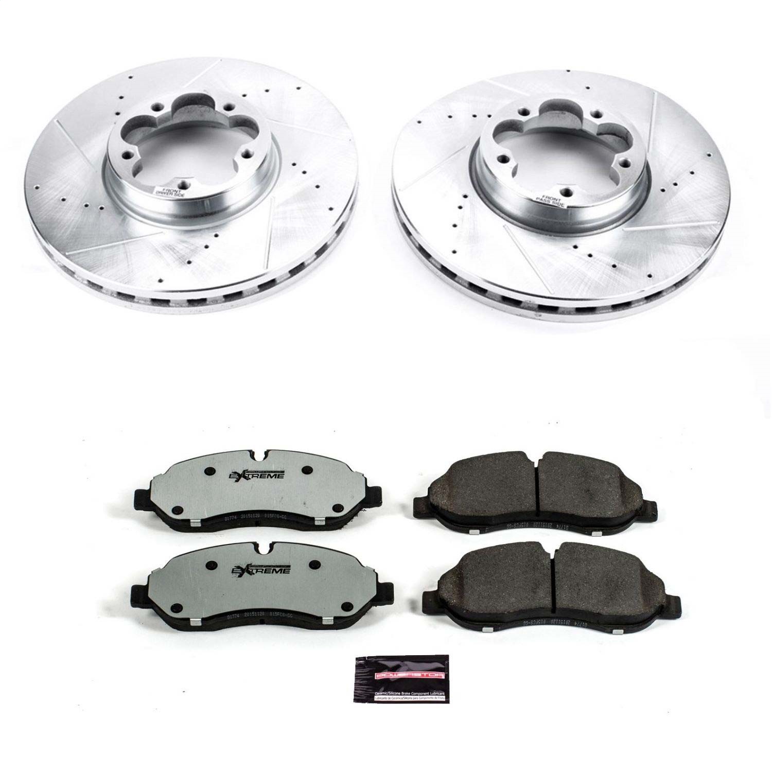 Power Stop - K7148-36 - Front - Disc Brake Pad and Rotor Kit