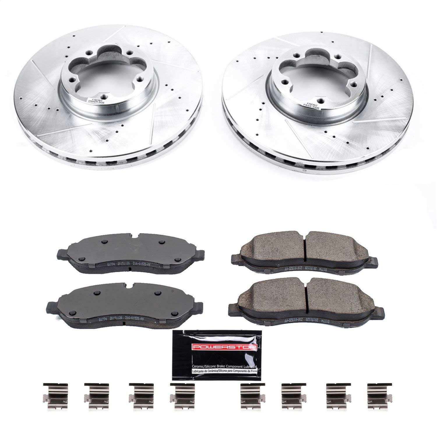Power Stop - K7148 - Front - Disc Brake Pad and Rotor Kit