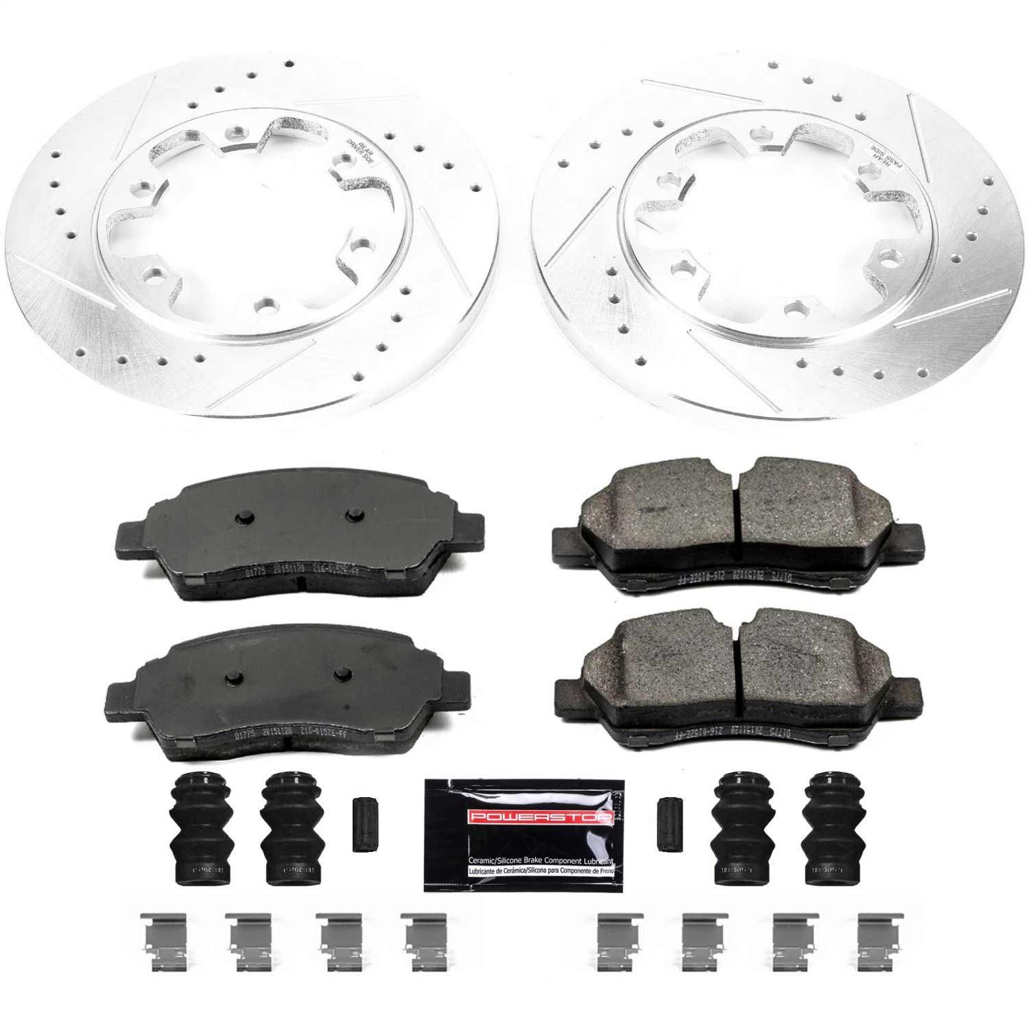 Power Stop - K7149 - Rear - Disc Brake Pad and Rotor Kit