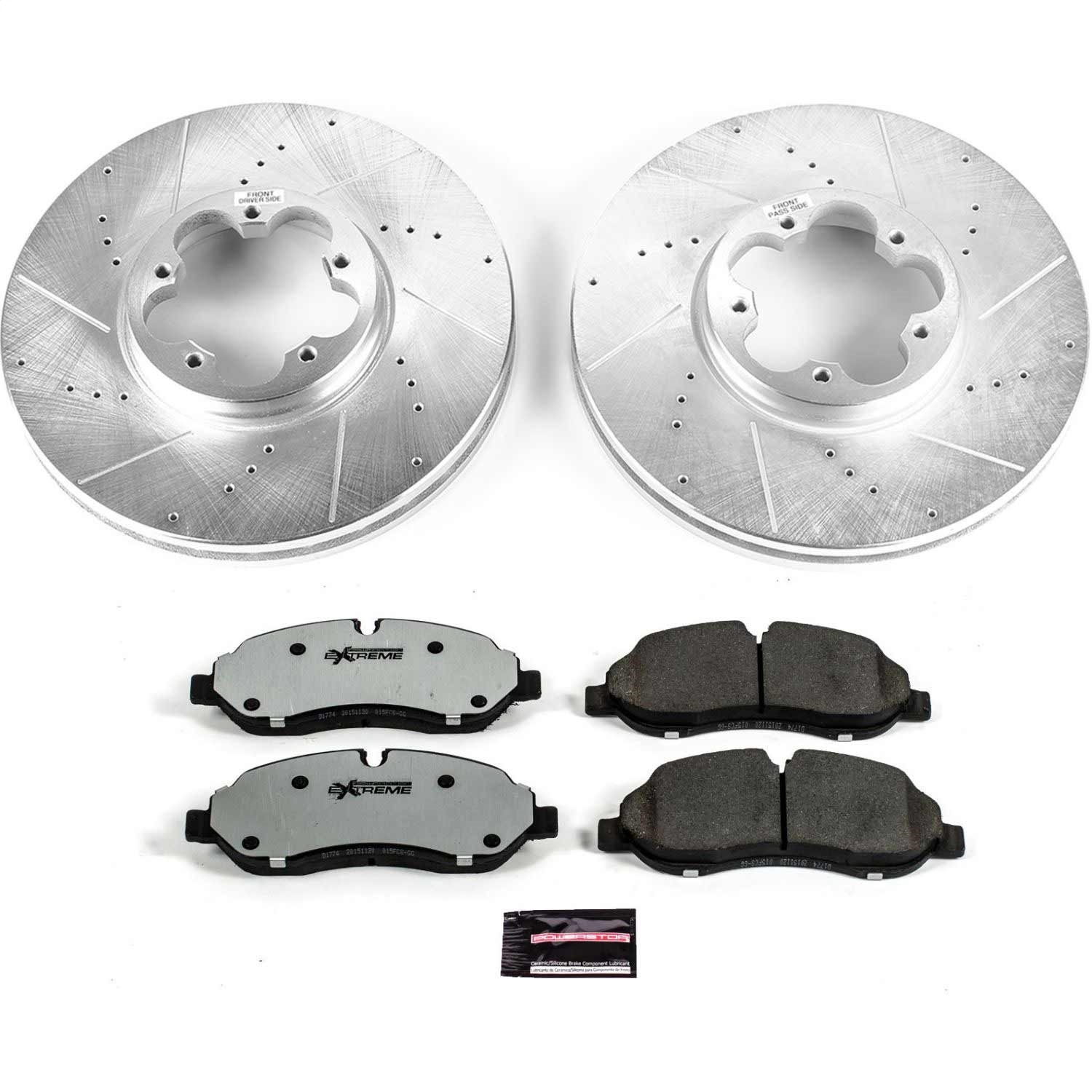 Power Stop - K7150-36 - Front - Disc Brake Pad and Rotor Kit