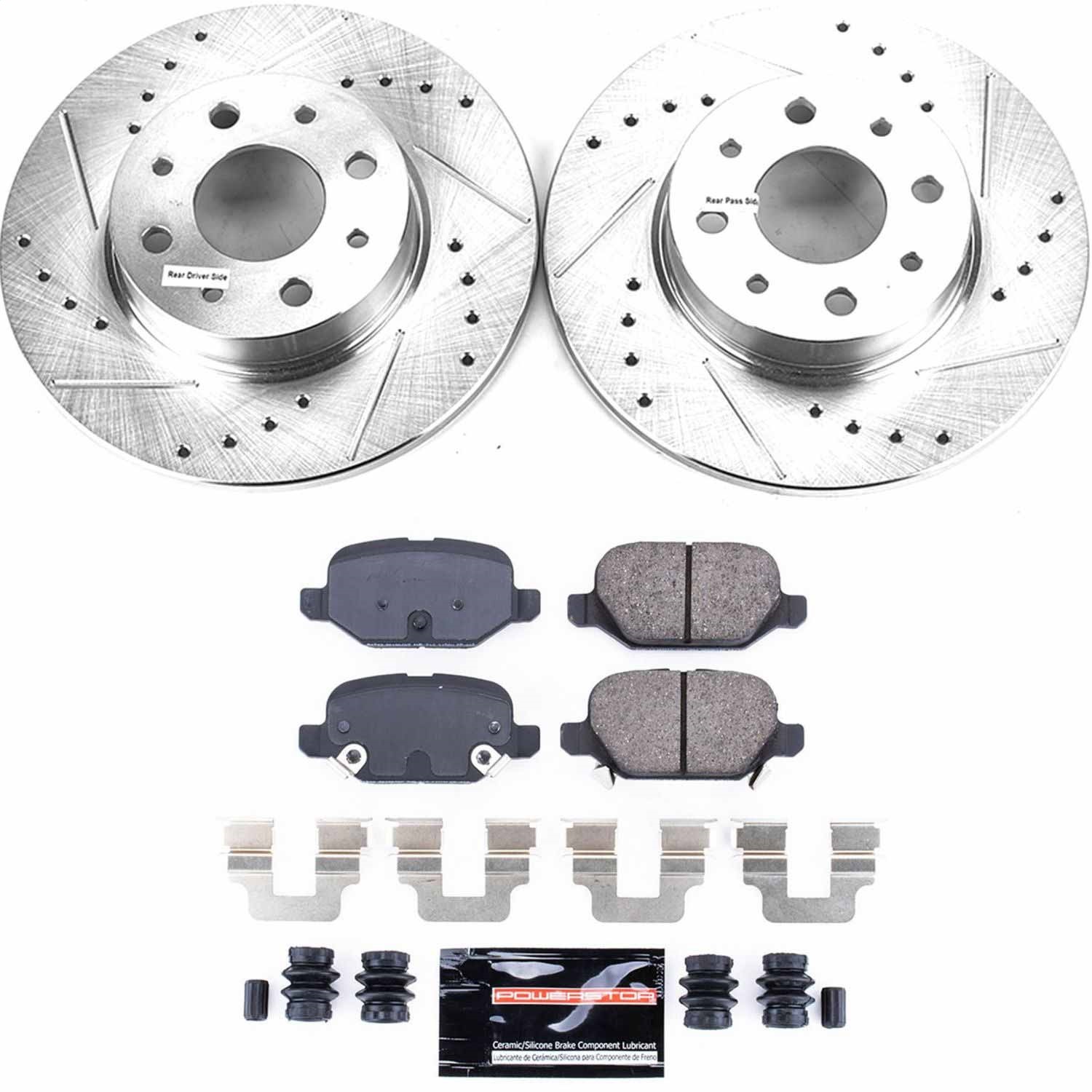 Power Stop - K7169 - Rear - Disc Brake Pad and Rotor Kit