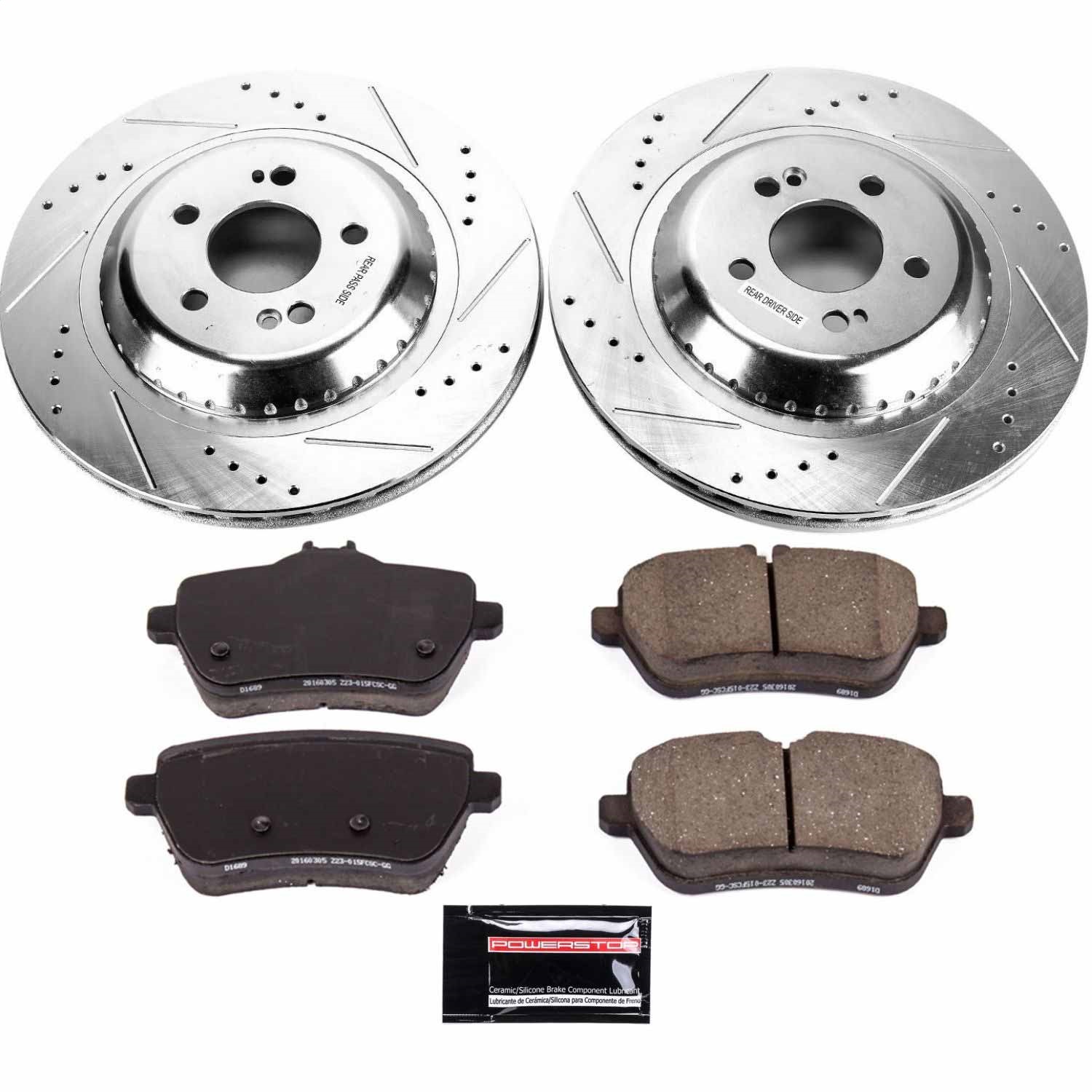 Power Stop - K7181 - Rear - Disc Brake Pad and Rotor Kit