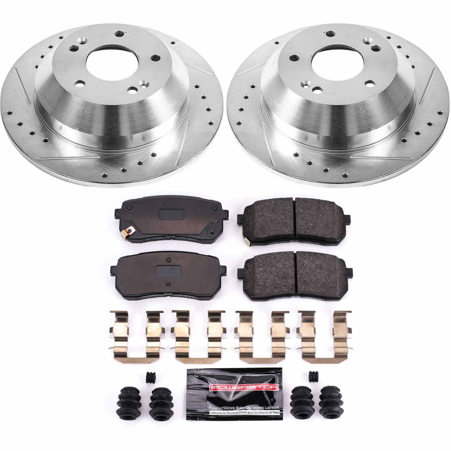 Power Stop - K7213 - Rear - Disc Brake Pad and Rotor Kit