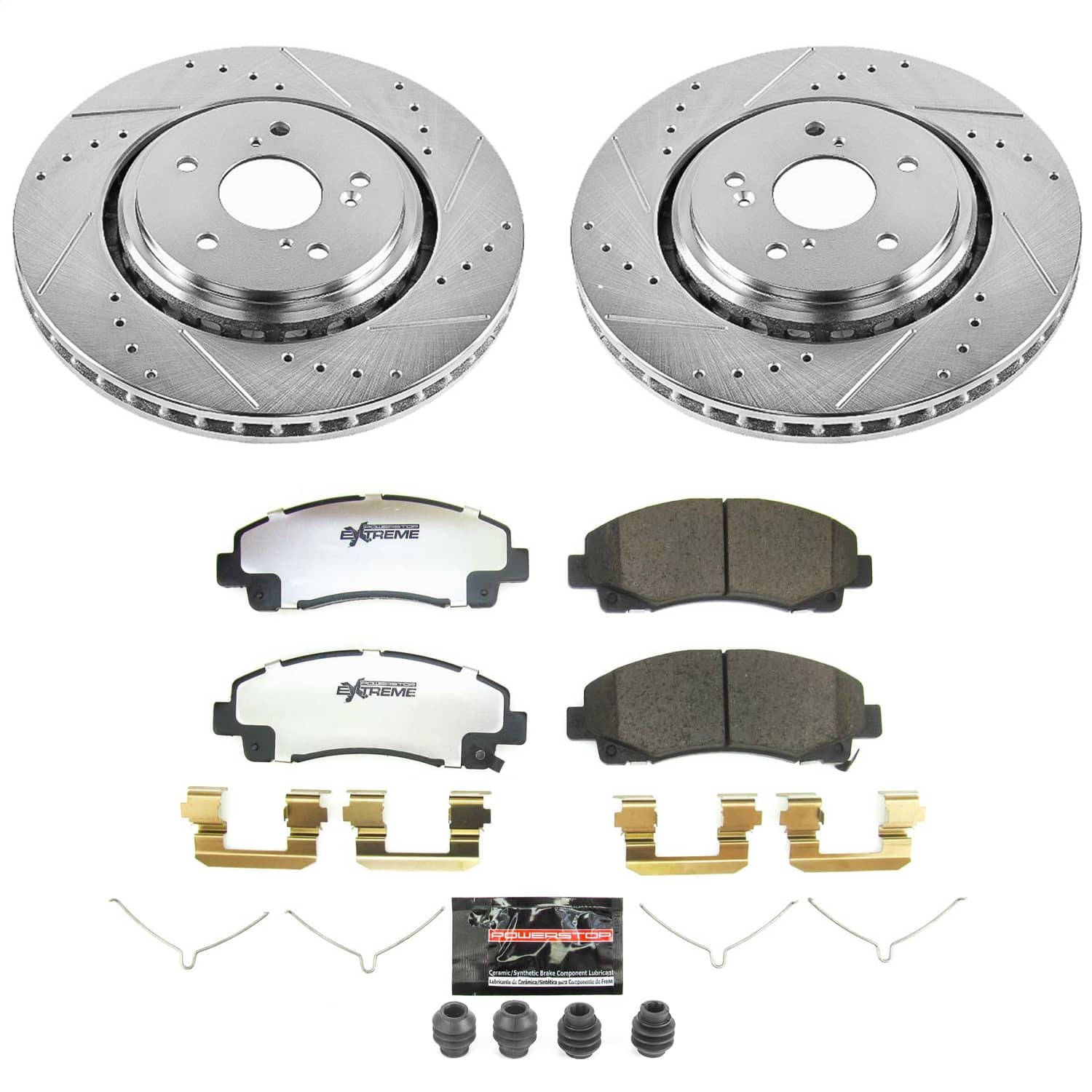 Power Stop - K7214-26 - Front - Disc Brake Pad and Rotor Kit