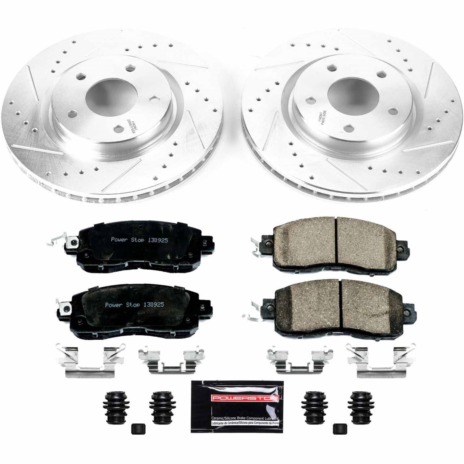 Power Stop - K7215 - Front - Disc Brake Pad and Rotor Kit