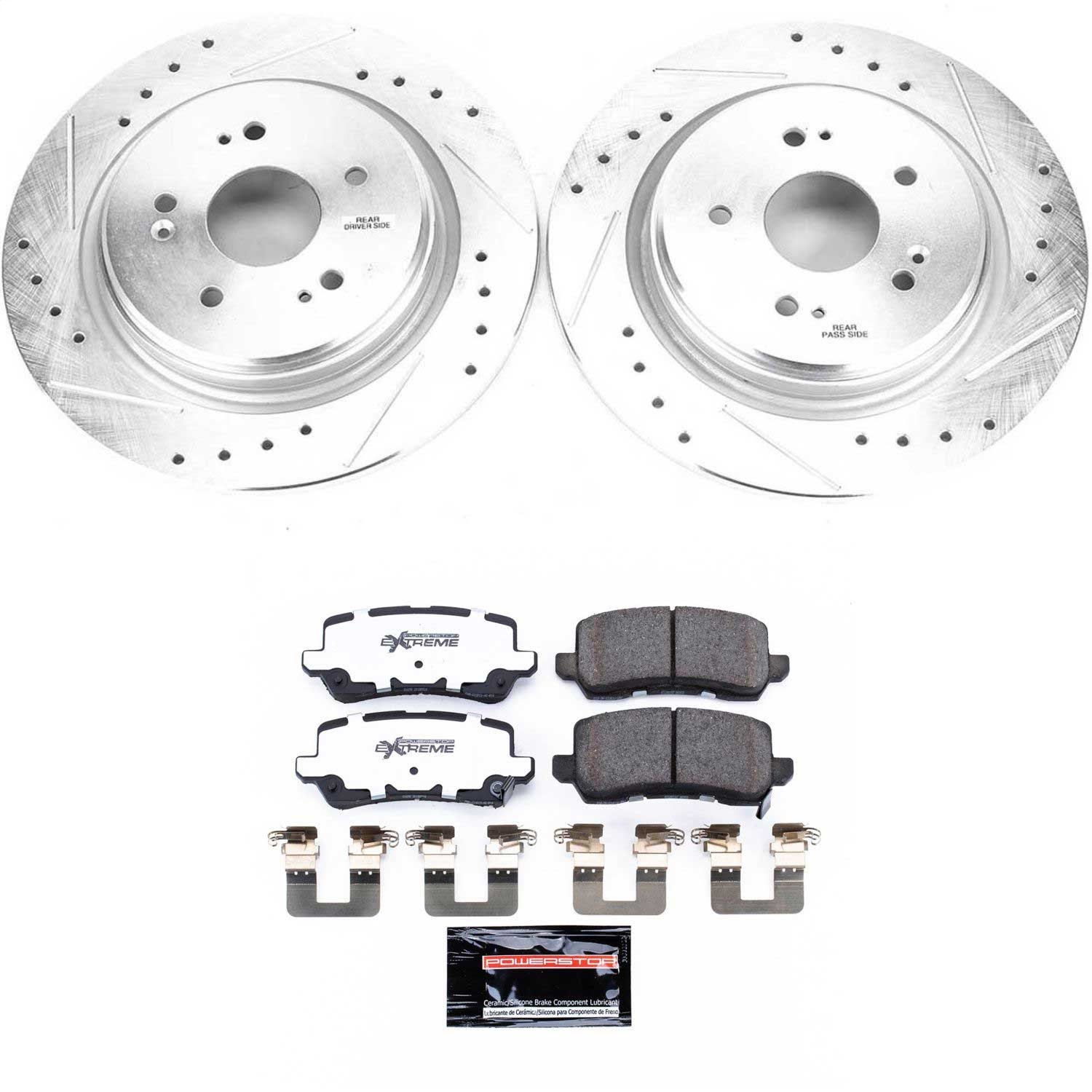 Power Stop - K7216-26 - Rear - Disc Brake Pad and Rotor Kit