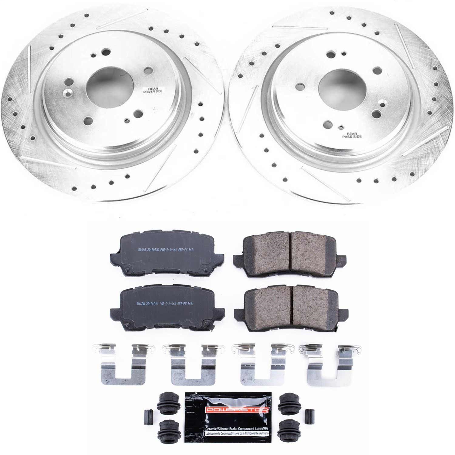 Power Stop - K7216 - Rear - Disc Brake Pad and Rotor Kit