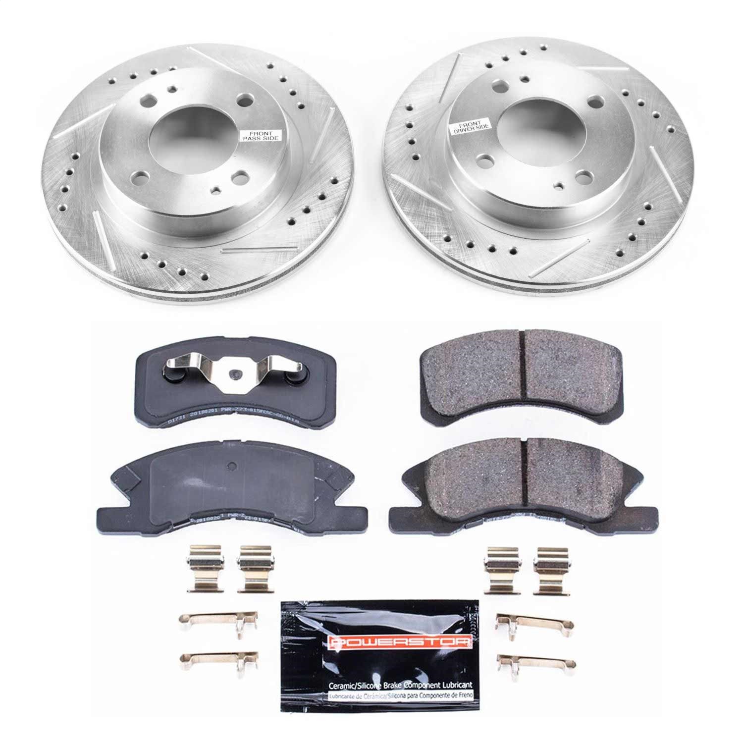 Power Stop - K7217 - Front - Disc Brake Pad and Rotor Kit