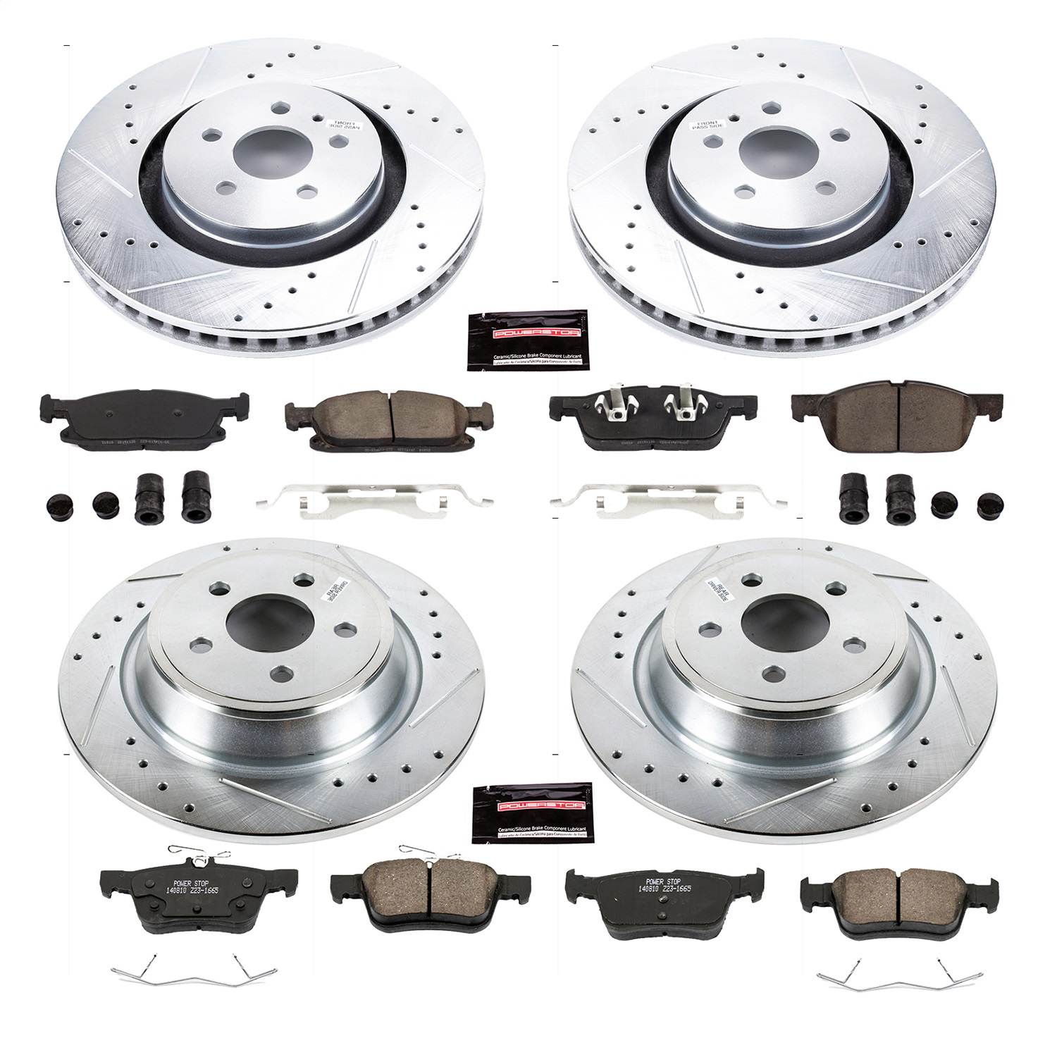 Power Stop - K7231 - Front and Rear - Disc Brake Pad and Rotor Kit