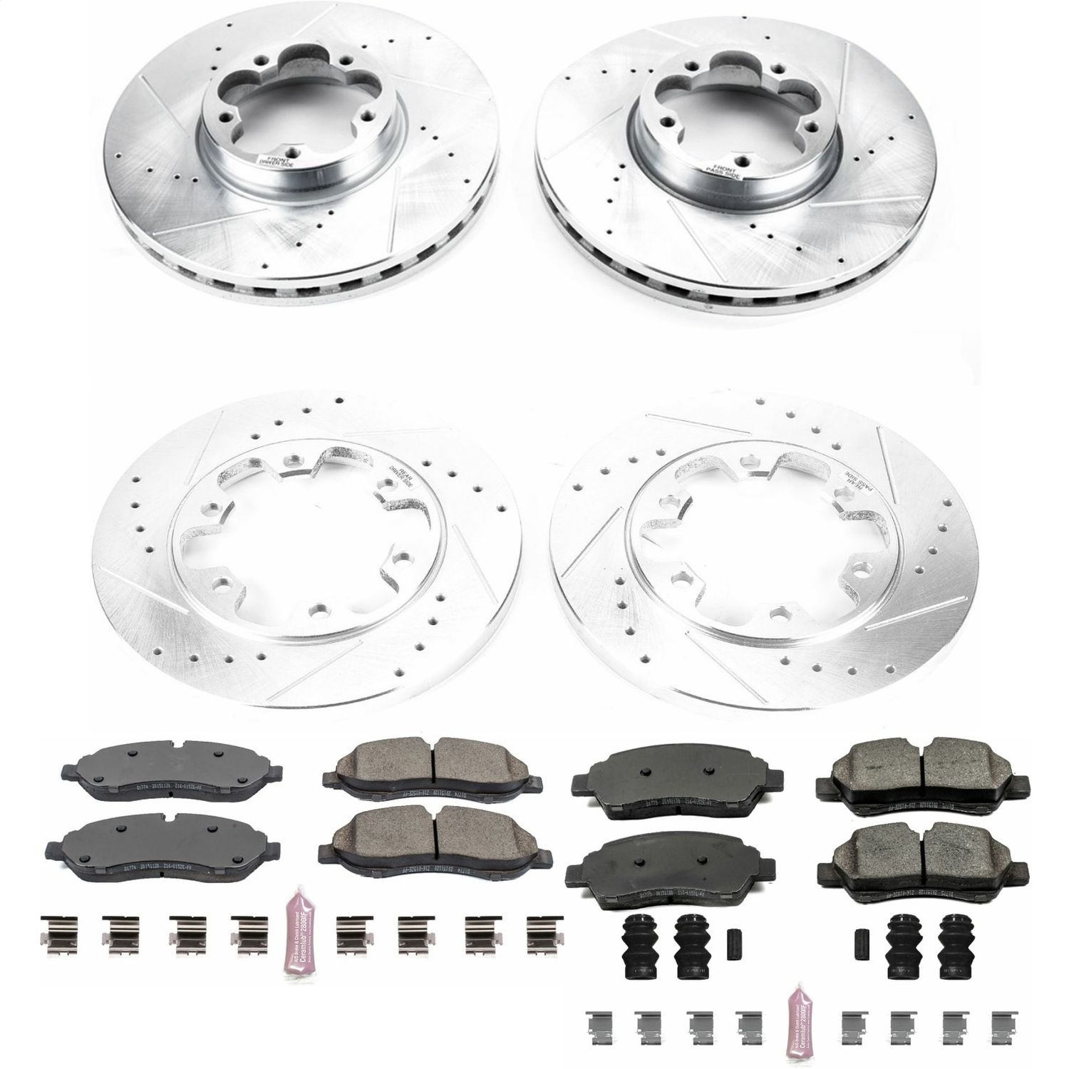 Power Stop - K7234 - Front and Rear - Disc Brake Pad and Rotor Kit