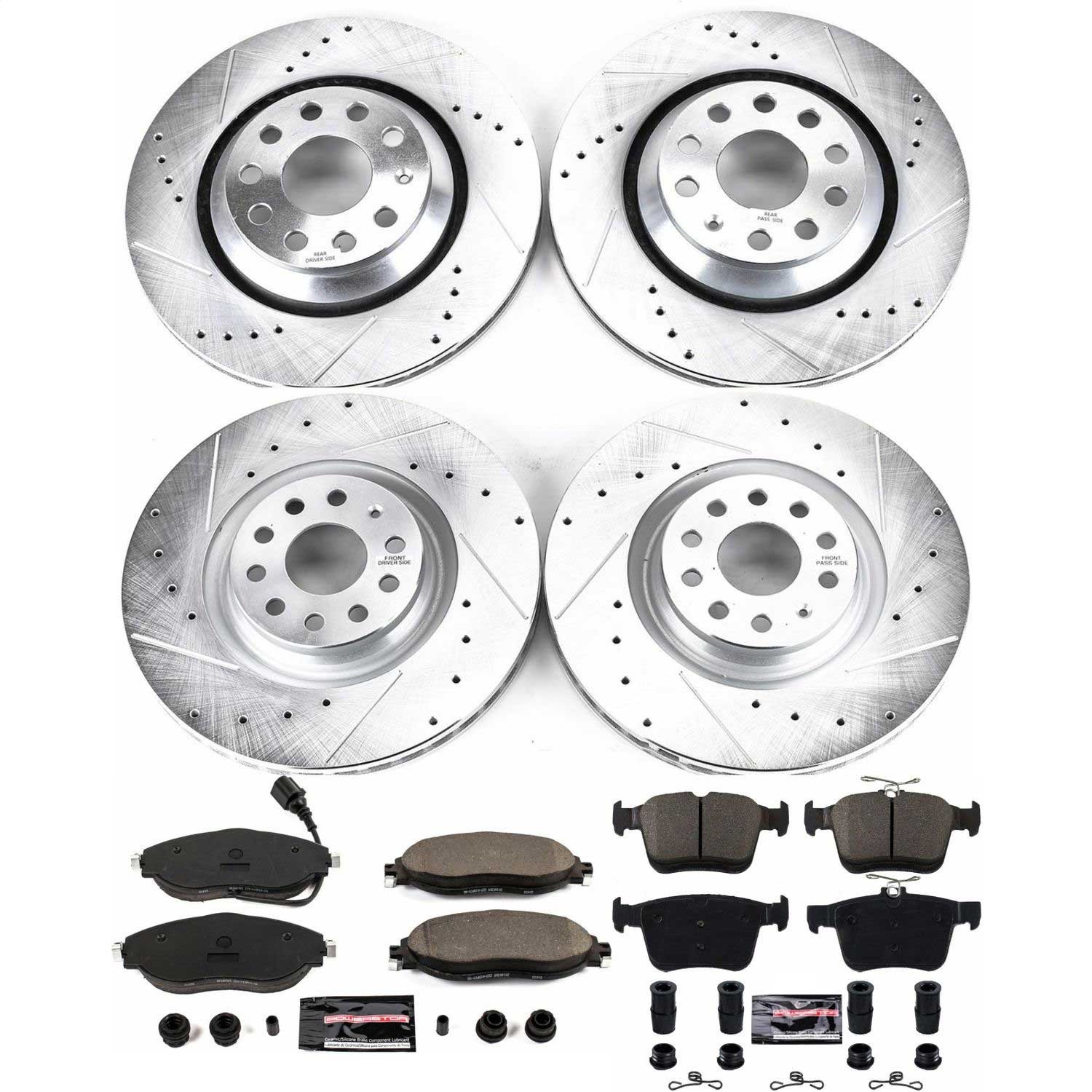 Power Stop - K7253 - Front and Rear - Disc Brake Pad and Rotor Kit
