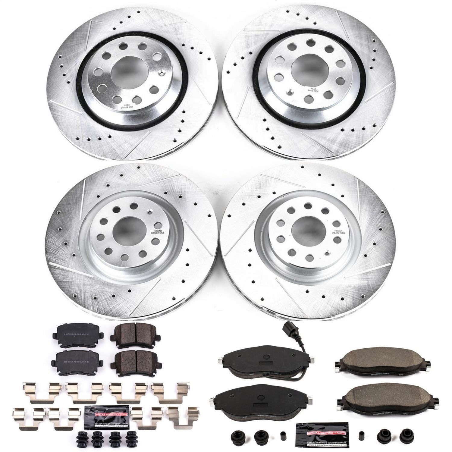 Power Stop - K7254 - Front and Rear - Disc Brake Pad and Rotor Kit
