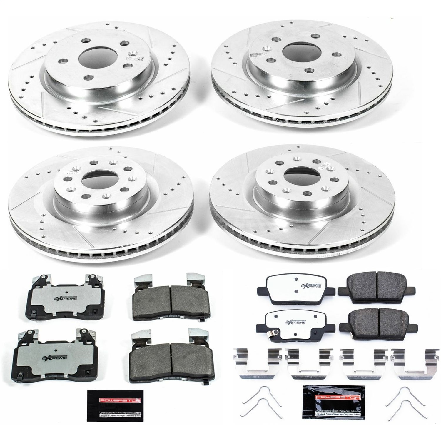 Power Stop - K7292-26 - Front and Rear - Disc Brake Pad and Rotor Kit