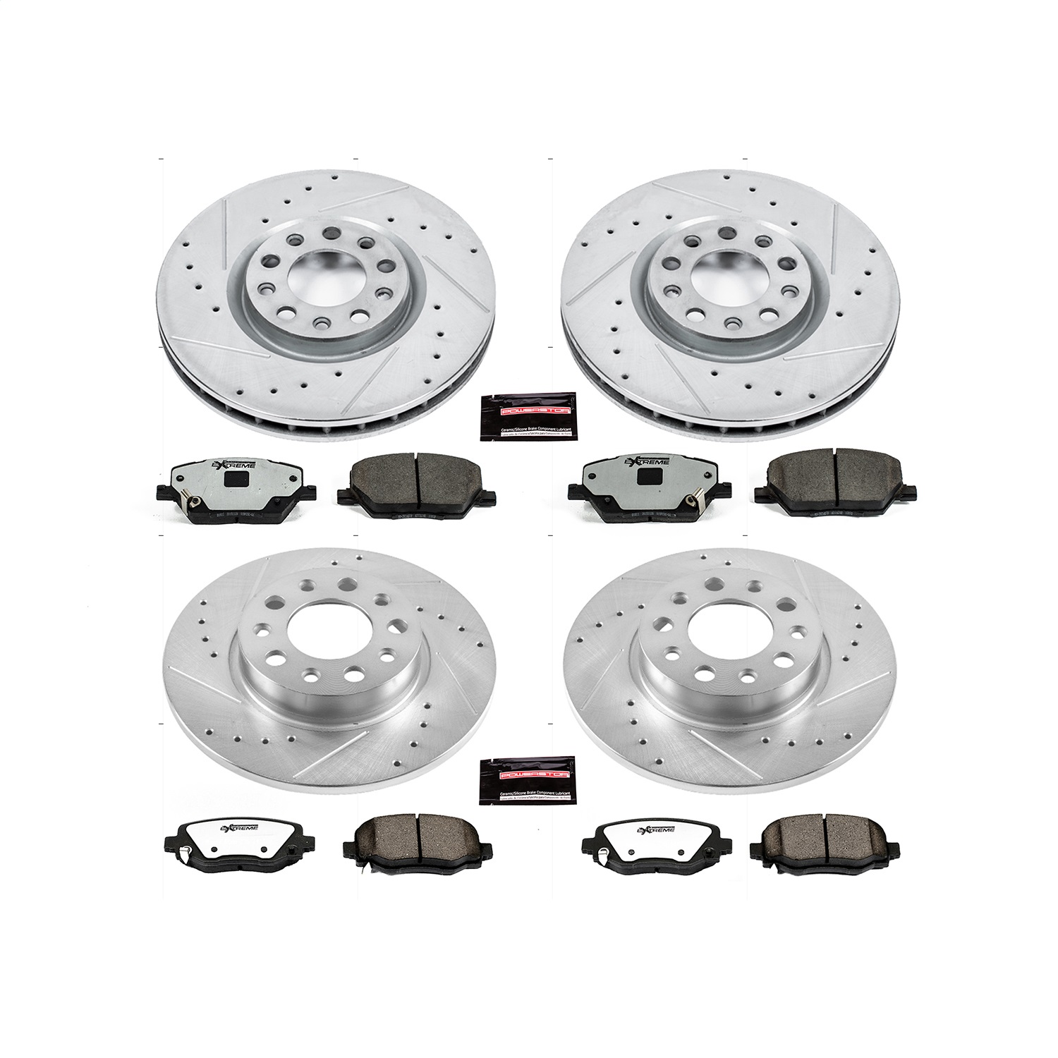 Power Stop - K7300-36 - Front and Rear - Disc Brake Pad and Rotor Kit