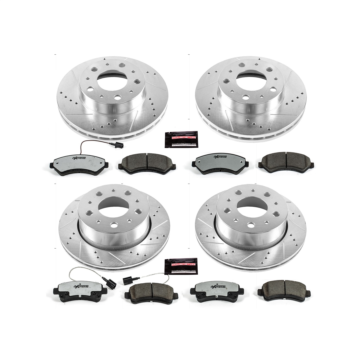 Power Stop - K7304-36 - Front and Rear - Disc Brake Pad and Rotor Kit