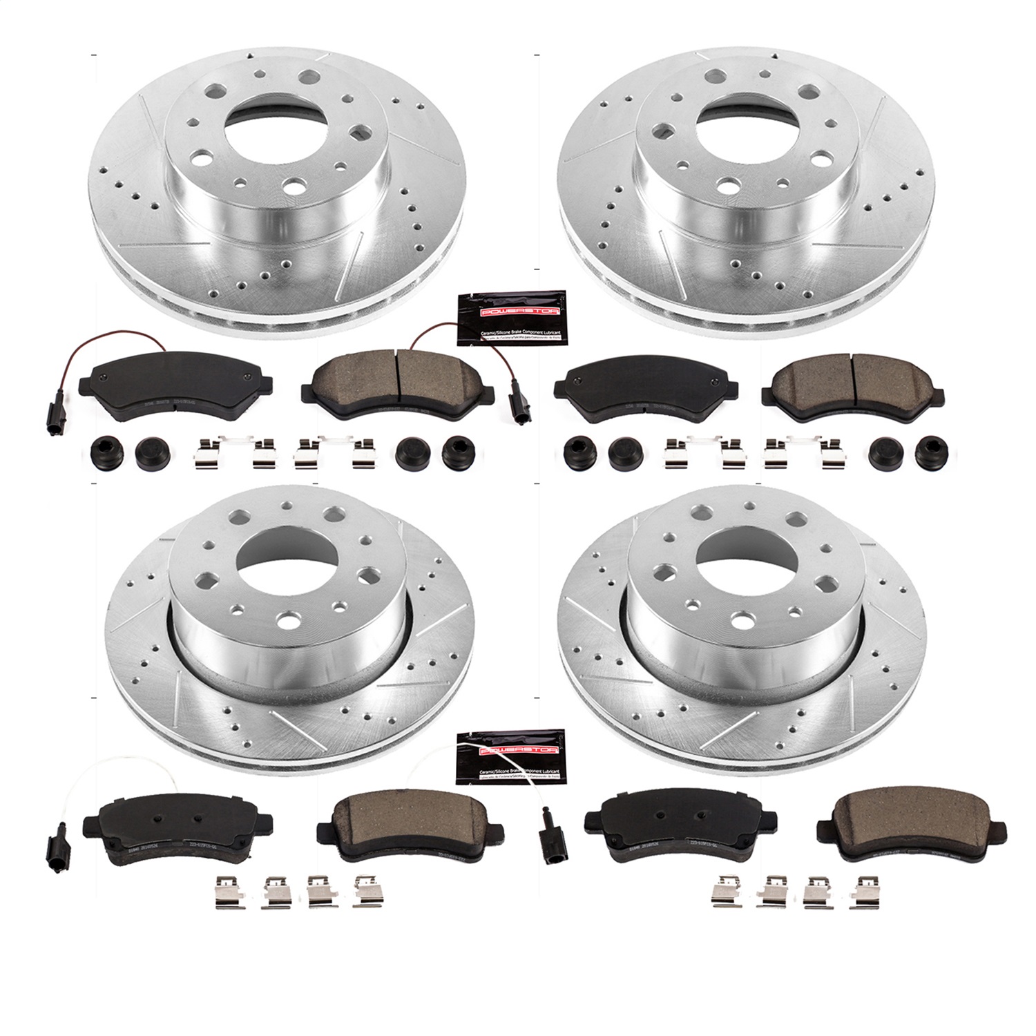 Power Stop - K7305 - Front and Rear - Disc Brake Pad and Rotor Kit