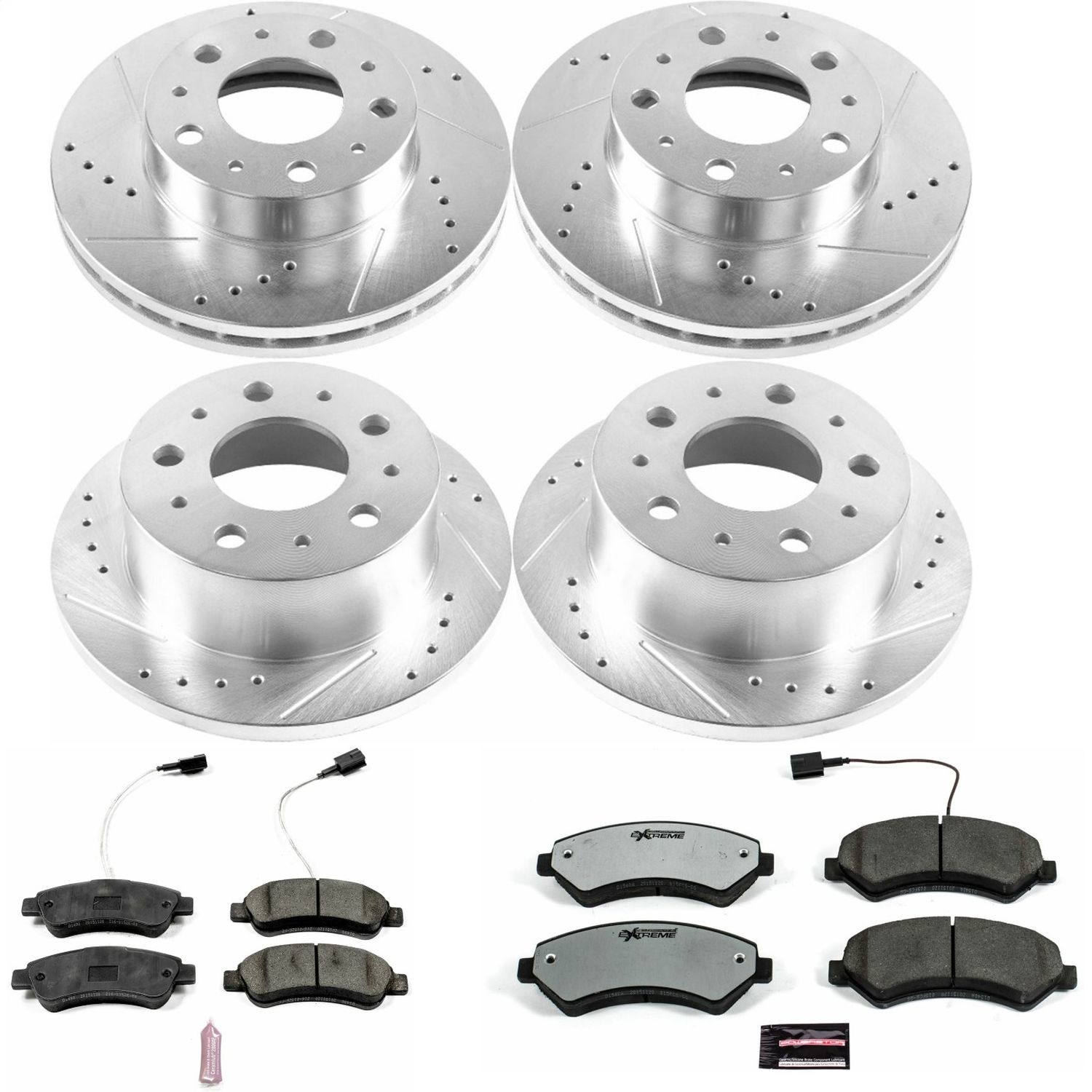 Power Stop - K7308-36 - Front and Rear - Disc Brake Pad and Rotor Kit