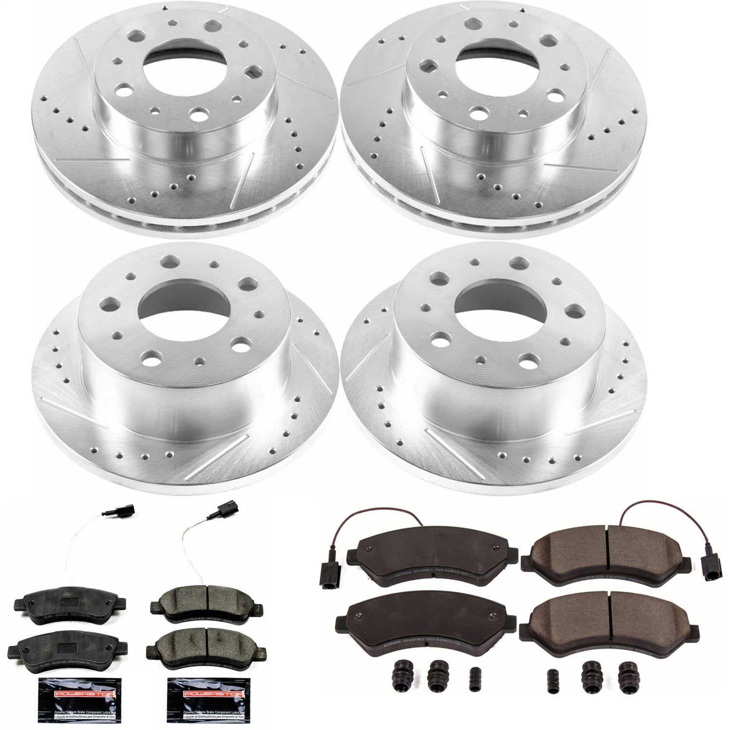 Power Stop - K7308 - Front and Rear - Disc Brake Pad and Rotor Kit