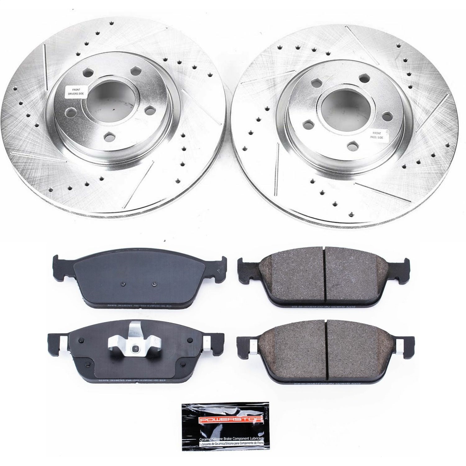 Power Stop - K7338 - Front - Disc Brake Pad and Rotor Kit
