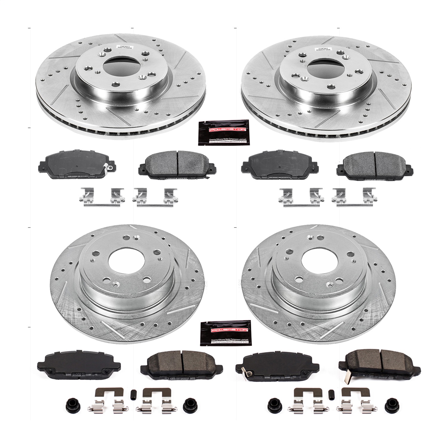 Power Stop - K7349 - Front and Rear - Disc Brake Pad and Rotor Kit