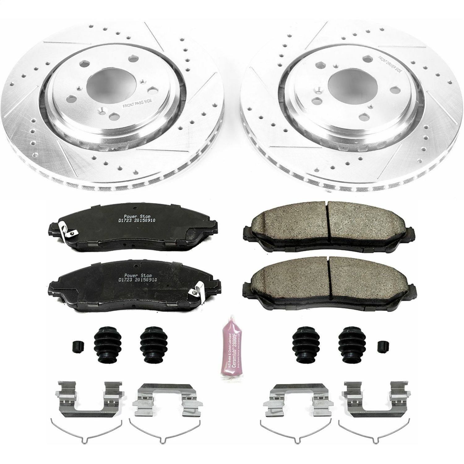 Power Stop - K7352 - Front - Disc Brake Pad and Rotor Kit