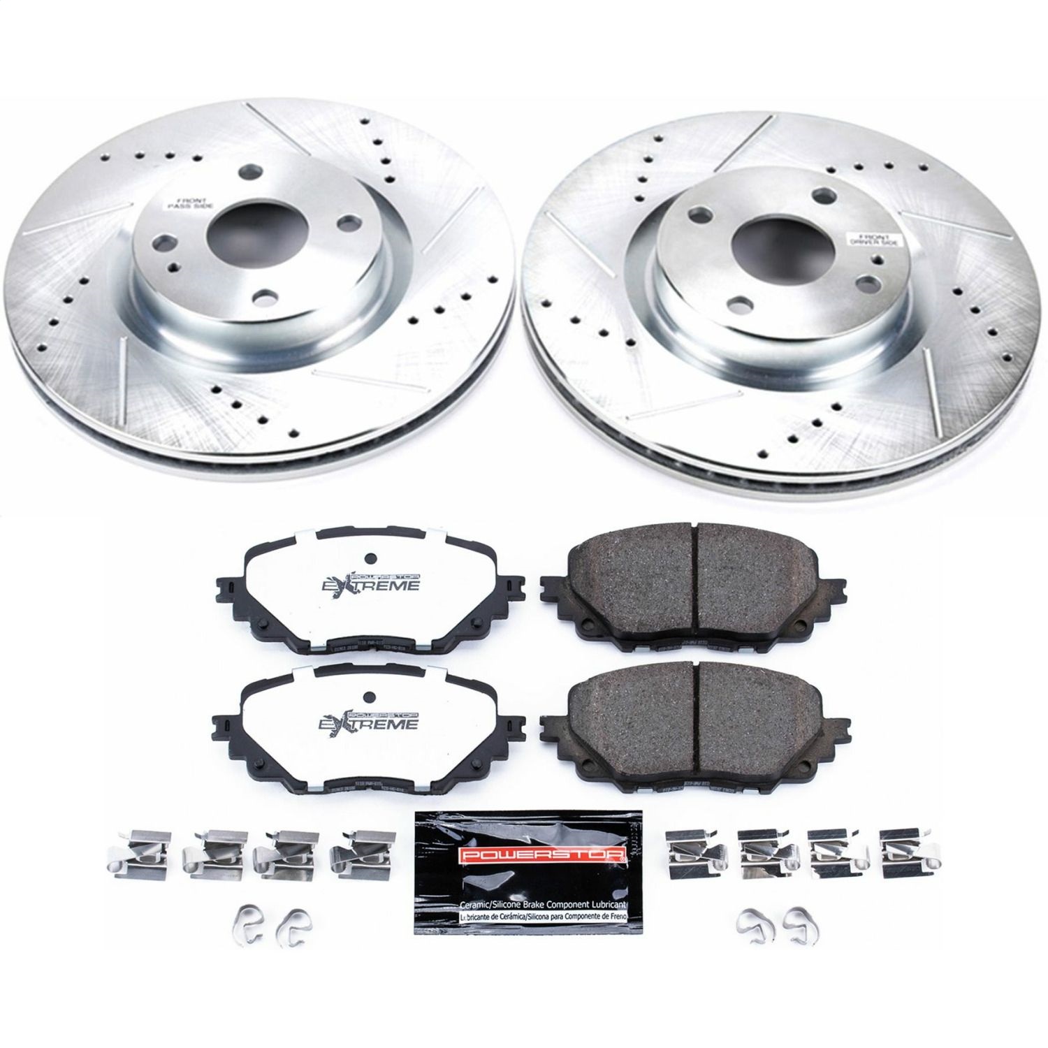 Power Stop - K7358-26 - Front - Disc Brake Pad and Rotor Kit