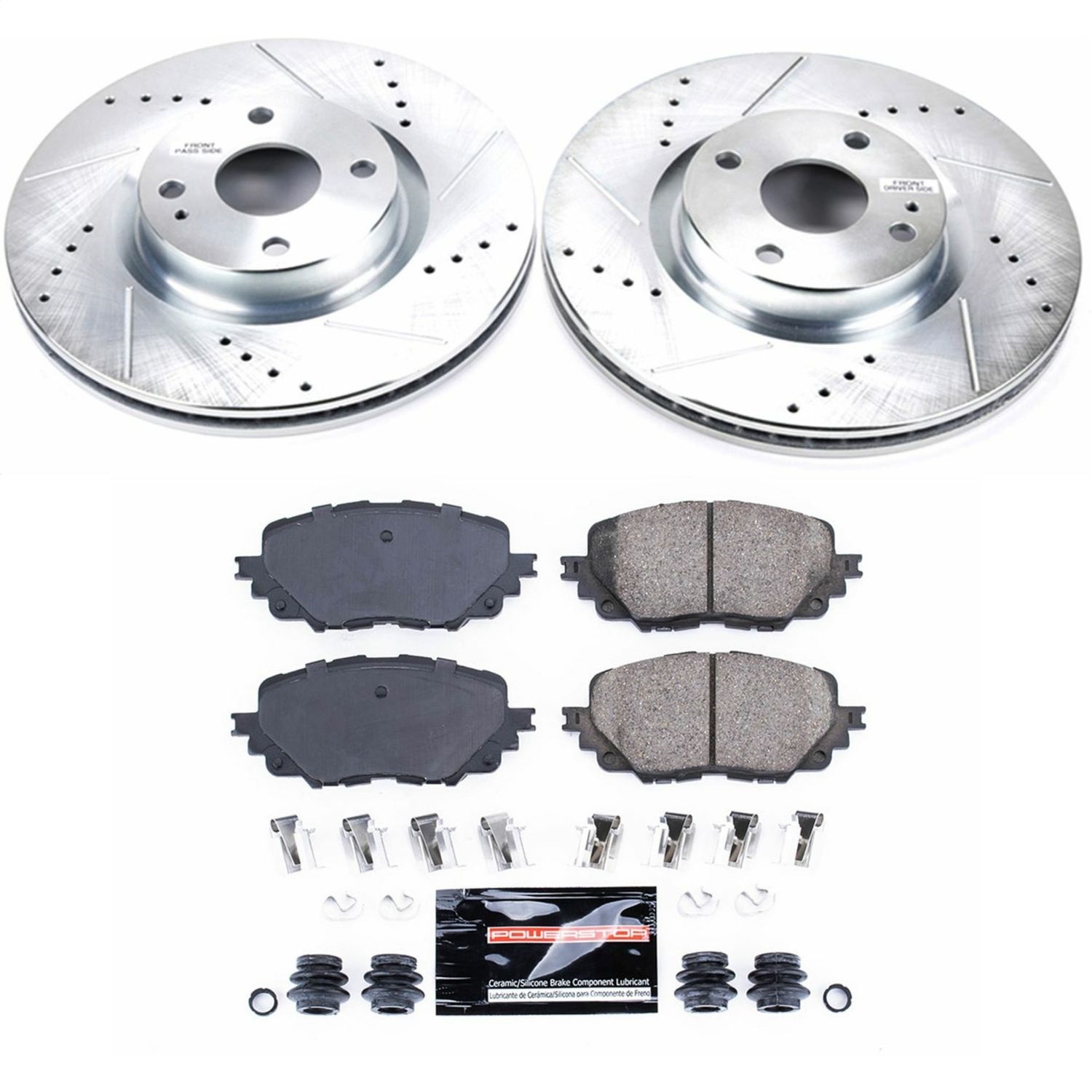 Power Stop - K7358 - Front - Disc Brake Pad and Rotor Kit