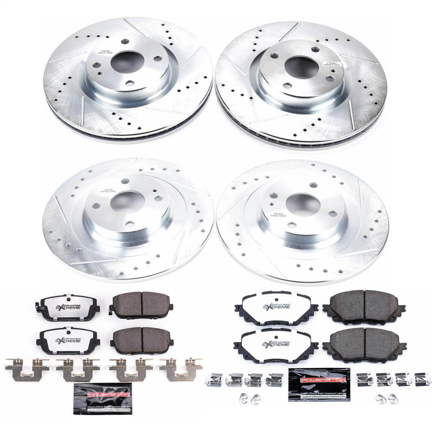 Power Stop - K7359-26 - Front and Rear - Disc Brake Pad and Rotor Kit