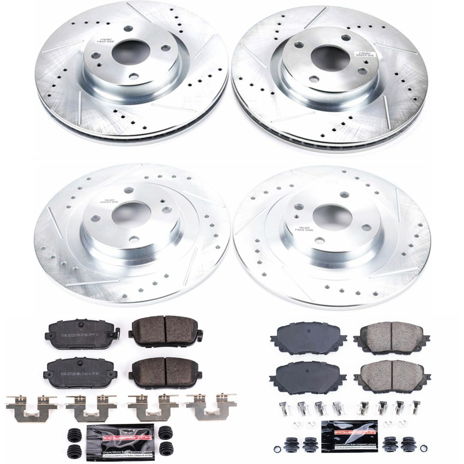 Power Stop - K7359 - Front and Rear - Disc Brake Pad and Rotor Kit