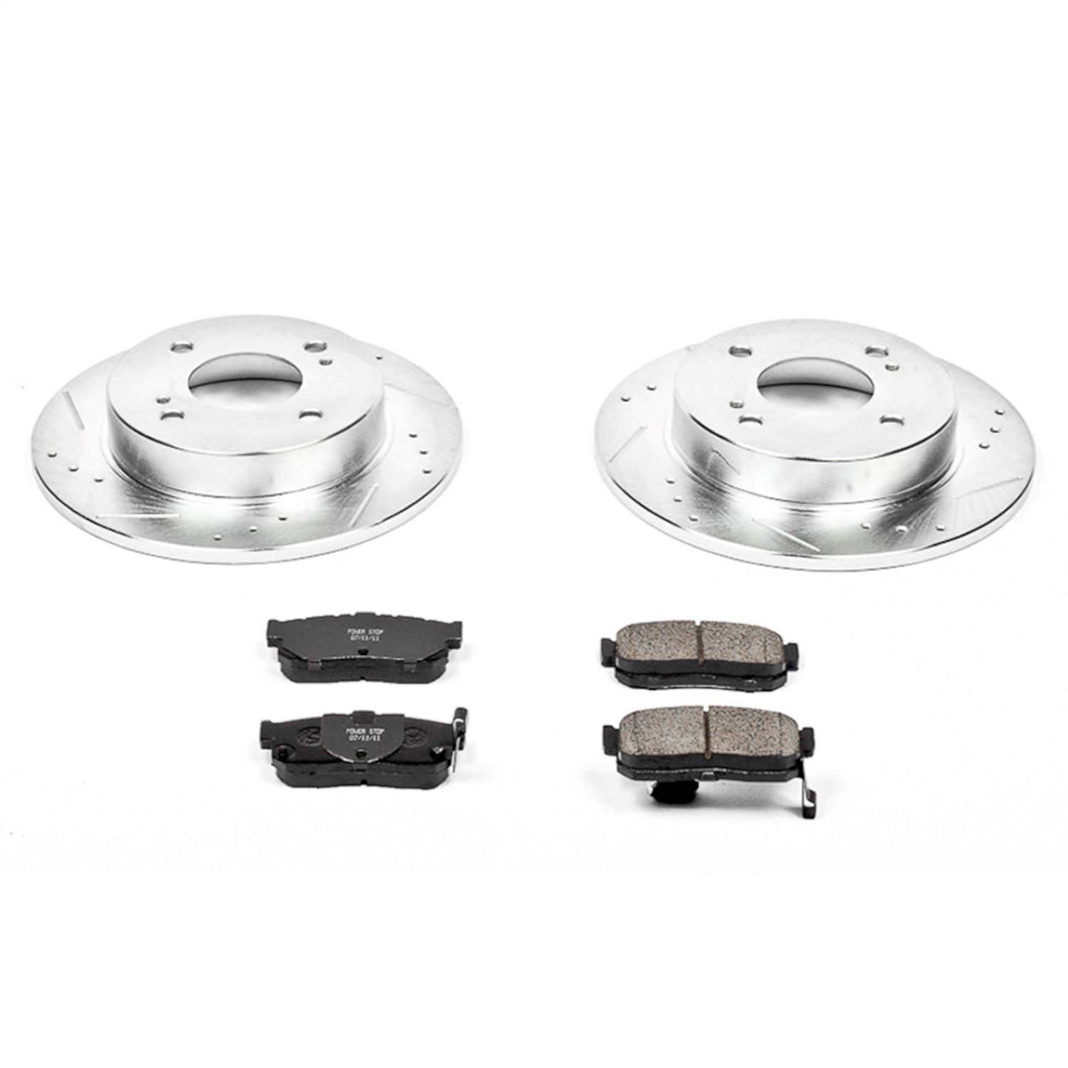 Power Stop - K740 - Rear - Disc Brake Pad and Rotor Kit