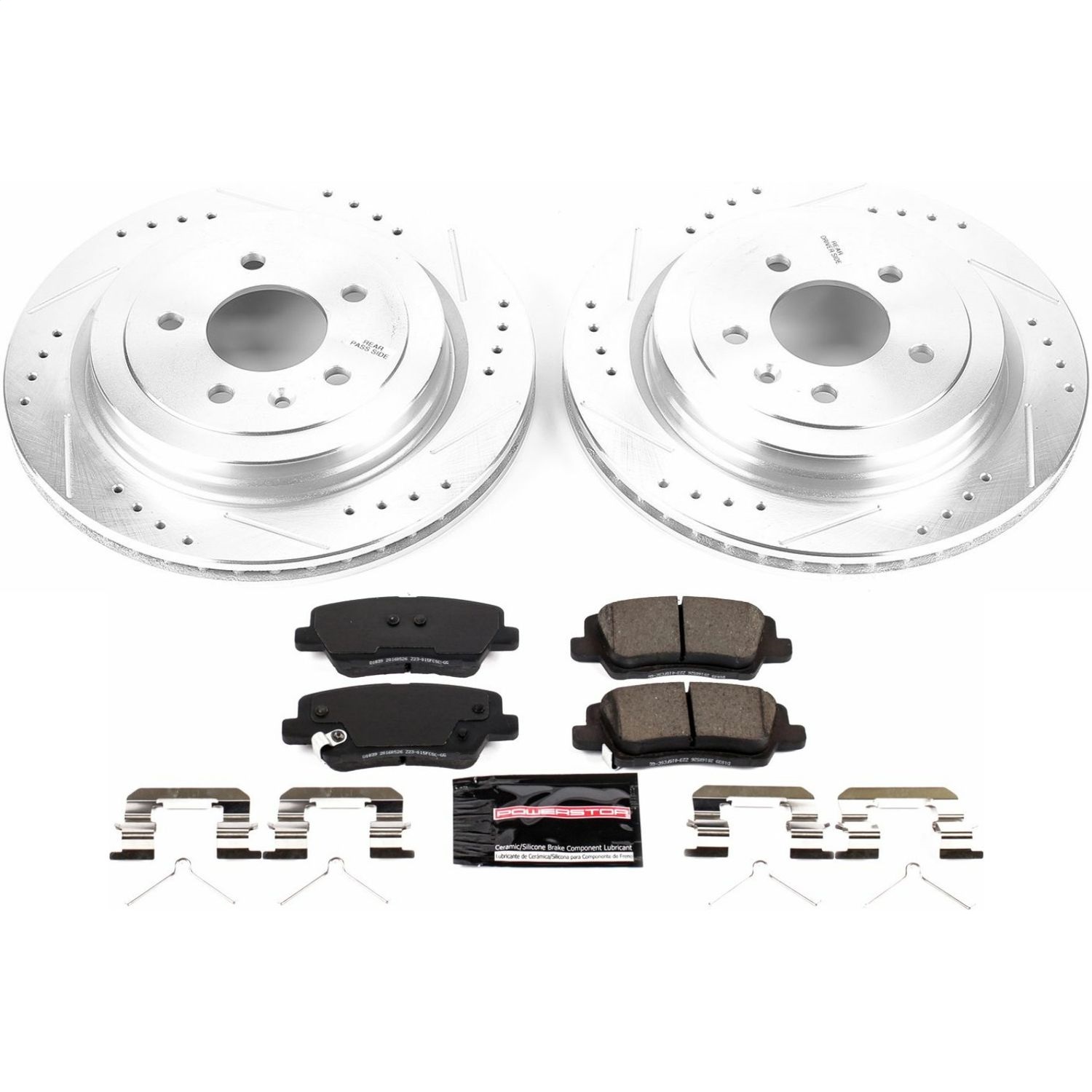 Power Stop - K7401 - Rear - Disc Brake Pad and Rotor Kit