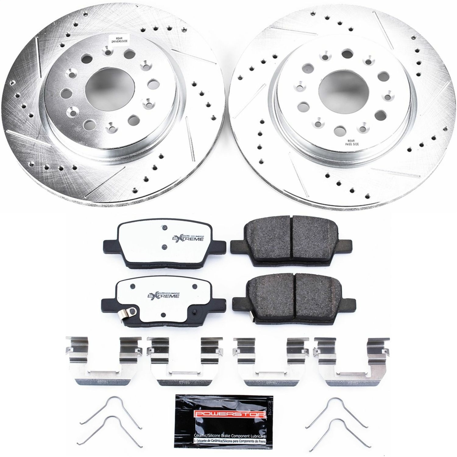 Power Stop - K7411-26 - Rear - Disc Brake Pad and Rotor Kit