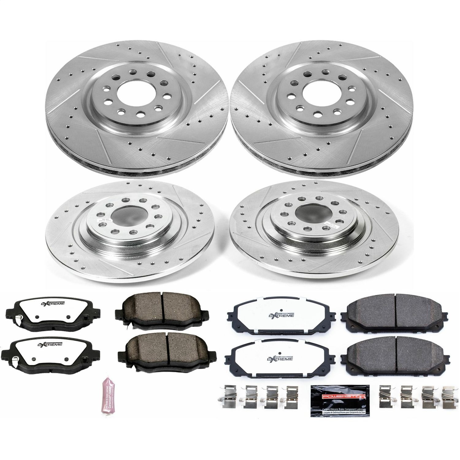 Power Stop - K7415-36 - Front and Rear - Disc Brake Pad and Rotor Kit