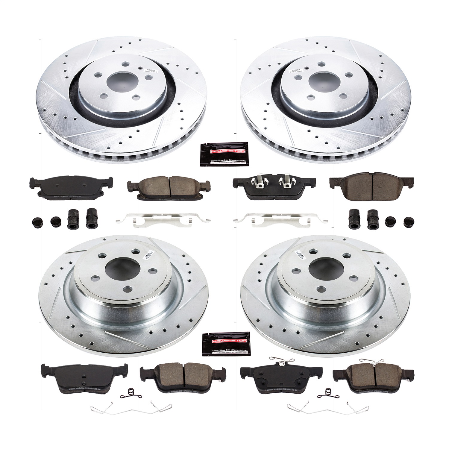 Power Stop - K7416 - Front and Rear - Disc Brake Pad and Rotor Kit
