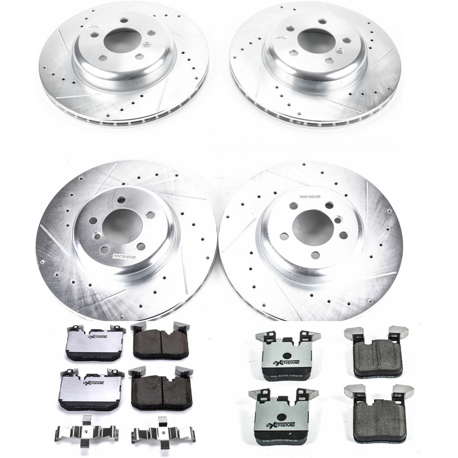 Power Stop - K7436-26 - Front and Rear - Disc Brake Pad and Rotor Kit